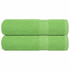 Toallas de Baño 2 uds Verde Manzana 100x150 cm 360 gsm de , Toallas - Ref: Foro24-137028, Precio: 27,99 €, Descuento: %