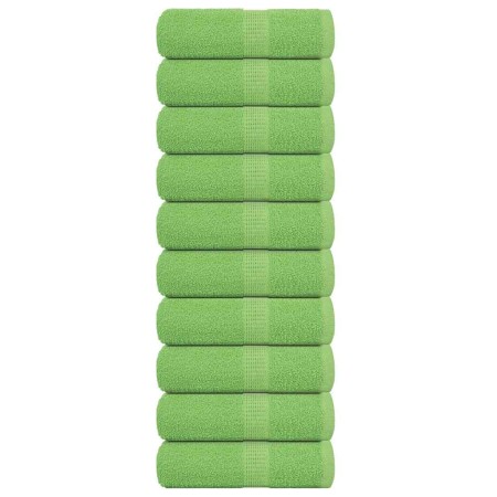 Toallas invitados 10 uds algodón verde manzana 30x50 cm 360 gsm de , Toallas - Ref: Foro24-137021, Precio: 25,20 €, Descuento: %