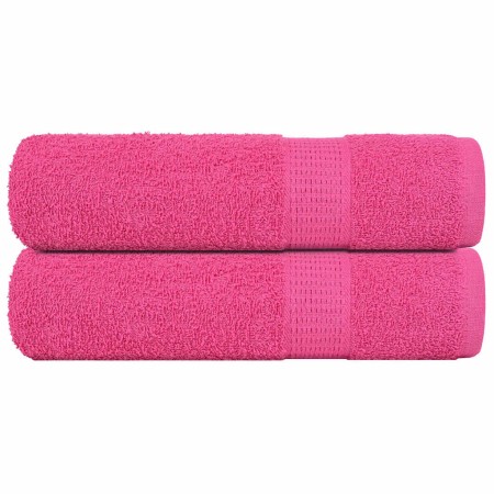 Toallas de ducha 2 uds 100% algodón rosa 70x140 cm 360 gsm de , Toallas - Ref: Foro24-137049, Precio: 24,44 €, Descuento: %