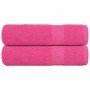 Toallas de ducha 2 uds 100% algodón rosa 70x140 cm 360 gsm de , Toallas - Ref: Foro24-137049, Precio: 24,44 €, Descuento: %