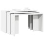 Mesas apilables 3 unidades madera contrachapada blanco de , Mesas auxiliares - Ref: Foro24-858533, Precio: 57,57 €, Descuento: %