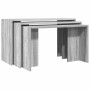 Mesas apilables 3 piezas madera contrachapada gris Sonoma de , Mesas auxiliares - Ref: Foro24-858538, Precio: 62,76 €, Descue...