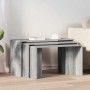 Mesas apilables 3 piezas madera contrachapada gris Sonoma de , Mesas auxiliares - Ref: Foro24-858538, Precio: 62,76 €, Descue...