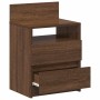 Mesillas de noche 2 uds con 2 cajones roble marrón 40x33x60 cm de , Mesitas de noche - Ref: Foro24-858573, Precio: 87,58 €, D...