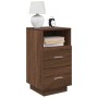 Mesilla de noche con 2 cajones roble marrón 36x36x68 cm de , Mesitas de noche - Ref: Foro24-858590, Precio: 61,02 €, Descuent...