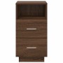 Mesilla de noche con 2 cajones roble marrón 36x36x68 cm de , Mesitas de noche - Ref: Foro24-858590, Precio: 61,02 €, Descuent...