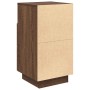 Mesilla de noche con 2 cajones roble marrón 36x36x68 cm de , Mesitas de noche - Ref: Foro24-858590, Precio: 61,02 €, Descuent...
