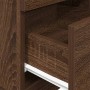 Mesilla de noche con 2 cajones roble marrón 36x36x68 cm de , Mesitas de noche - Ref: Foro24-858590, Precio: 61,02 €, Descuent...