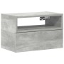 Mesita de noche de pared color gris hormigón 45x26x28,5 cm de , Mesitas de noche - Ref: Foro24-858602, Precio: 36,03 €, Descu...