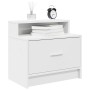 Mesilla de noche con cajón blanca 51x31x47 cm de , Mesitas de noche - Ref: Foro24-858668, Precio: 44,21 €, Descuento: %
