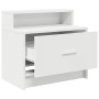 Mesilla de noche con cajón blanca 51x31x47 cm de , Mesitas de noche - Ref: Foro24-858668, Precio: 44,21 €, Descuento: %