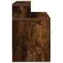 Mesillas de noche con cajón 2 uds roble ahumado 51x31x47 cm de , Mesitas de noche - Ref: Foro24-858677, Precio: 70,68 €, Desc...