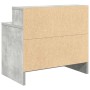 Mesillas de noche con cajón 2 uds gris hormigón 51x31x47 cm de , Mesitas de noche - Ref: Foro24-858675, Precio: 64,26 €, Desc...
