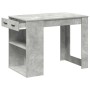 Escritorio con cajón estante madera contrachapada gris hormigón de , Mesas de cocina y de comedor - Ref: Foro24-858689, Preci...