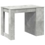Escritorio con cajón estante madera contrachapada gris hormigón de , Mesas de cocina y de comedor - Ref: Foro24-858689, Preci...