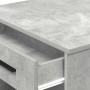 Escritorio con cajón estante madera contrachapada gris hormigón de , Mesas de cocina y de comedor - Ref: Foro24-858689, Preci...