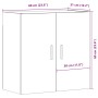 Armario pared madera ingeniería envejecida 60x31x60 cm de , Taquillas y armarios de almacenamiento - Ref: Foro24-857306, Prec...