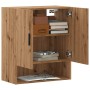 Armario de pared madera de ingeniería roble artesano 60x31x70cm de , Taquillas y armarios de almacenamiento - Ref: Foro24-857...