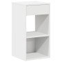 Mesilla de noche con cajón blanca 35x34x66,5 cm de , Mesitas de noche - Ref: Foro24-858713, Precio: 43,68 €, Descuento: %