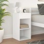 Mesilla de noche con cajón blanca 35x34x66,5 cm de , Mesitas de noche - Ref: Foro24-858713, Precio: 43,68 €, Descuento: %