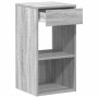 Mesillas de noche con cajón 2 uds gris sonoma 35x34x66,5 cm de , Mesitas de noche - Ref: Foro24-858724, Precio: 77,14 €, Desc...