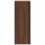 Librería apilable madera contrachapada roble marrón 30x30x80 cm de , Taquillas y armarios de almacenamiento - Ref: Foro24-858...