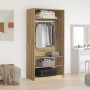 Armario de madera de ingeniería roble artesanal 100x50x200 cm de , Armarios roperos - Ref: Foro24-3318625, Precio: 176,94 €, ...