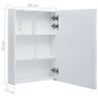 Mueble de baño con espejo LED 50x13x70 cm de vidaXL, Tocadores de baño - Ref: Foro24-285117, Precio: 104,87 €, Descuento: %