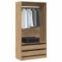 Armario de madera de ingeniería roble artesanal 100x50x200 cm de , Armarios roperos - Ref: Foro24-3318627, Precio: 205,76 €, ...