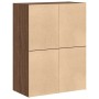 Armarios con 2 cajones 2 uds roble marrón 60x31x40 cm de , Cajoneras - Ref: Foro24-858834, Precio: 91,04 €, Descuento: %