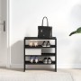 Zapateros 2 uds apilables roble negro 60x30x30,5 cm de , Zapateros y organizadores de calzado - Ref: Foro24-858860, Precio: 4...