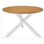 Mesa de comedor blanca 120x75 cm MDF en Mesas de comedor | Comprar online en Foru.es