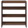 Mueble zapatero madera contrachapada marrón roble 60x25x62 cm de , Zapateros y organizadores de calzado - Ref: Foro24-859893,...