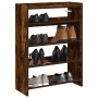 Zapatero madera contrachapada roble ahumado60x25x62 cm de , Zapateros y organizadores de calzado - Ref: Foro24-859891, Precio...
