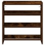 Zapatero madera contrachapada roble ahumado60x25x62 cm de , Zapateros y organizadores de calzado - Ref: Foro24-859891, Precio...