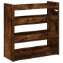 Zapatero madera contrachapada roble ahumado60x25x62 cm de , Zapateros y organizadores de calzado - Ref: Foro24-859891, Precio...