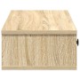Estante de pared con cajones madera contrachapada roble sonoma de , Estantes y estanterías - Ref: Foro24-859961, Precio: 68,2...