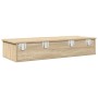 Estante de pared con cajones madera contrachapada roble sonoma de , Estantes y estanterías - Ref: Foro24-859961, Precio: 68,2...
