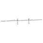 Kit de herrajes para puerta corredera 200 cm acero plateado de , Artículos para puertas - Ref: Foro24-4009694, Precio: 101,12...