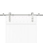 Kit de herrajes para puerta corredera 200 cm acero plateado de , Artículos para puertas - Ref: Foro24-4009694, Precio: 101,12...