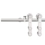 Kit de herrajes para puerta corredera 200 cm acero plateado de , Artículos para puertas - Ref: Foro24-4009694, Precio: 101,12...
