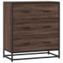 Aparador madera ingeniería y metal marrón roble 68x35x76 cm de , Aparadores - Ref: Foro24-848973, Precio: 101,93 €, Descuento: %