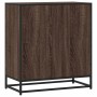 Aparador madera ingeniería y metal marrón roble 68x35x76 cm de , Aparadores - Ref: Foro24-848973, Precio: 101,93 €, Descuento: %