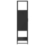 Aparador alto madera de ingeniería y metal negro 68x35x139 cm de , Aparadores - Ref: Foro24-849039, Precio: 102,23 €, Descuen...