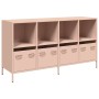 Aparador de acero laminado en frío rosa 135x39x73,5 cm de , Aparadores - Ref: Foro24-3307162, Precio: 193,04 €, Descuento: %
