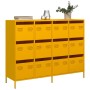 Aparador acero laminado en frío amarillo mostaza 135x39x103,5cm de , Aparadores - Ref: Foro24-3307176, Precio: 301,93 €, Desc...