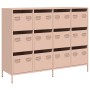 Aparador de acero laminado en frío rosa 135x39x103,5 cm de , Aparadores - Ref: Foro24-3307174, Precio: 305,83 €, Descuento: %