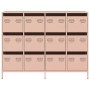 Aparador de acero laminado en frío rosa 135x39x103,5 cm de , Aparadores - Ref: Foro24-3307174, Precio: 305,83 €, Descuento: %