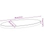 Tablero de mesa ovalado madera maciza de roble 80x40x4 cm de , Tableros para mesas - Ref: Foro24-4009041, Precio: 67,66 €, De...