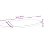 Tablero de mesa ovalado madera maciza de roble 120x60x4 cm de , Tableros para mesas - Ref: Foro24-4009043, Precio: 153,23 €, ...